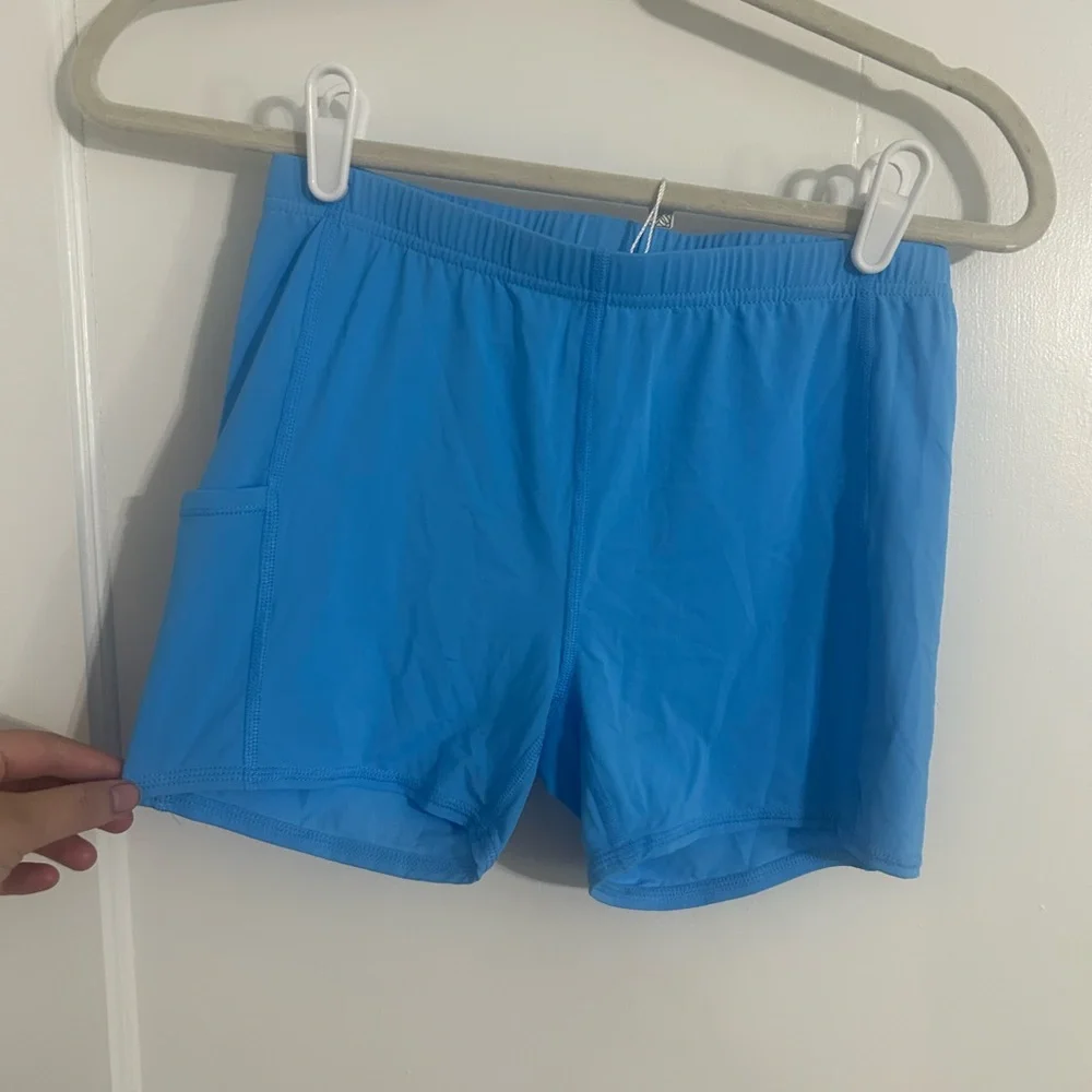 Lilly Pulitzer Luxletic Vibrant Blue Shorts - Picture 2 of 7